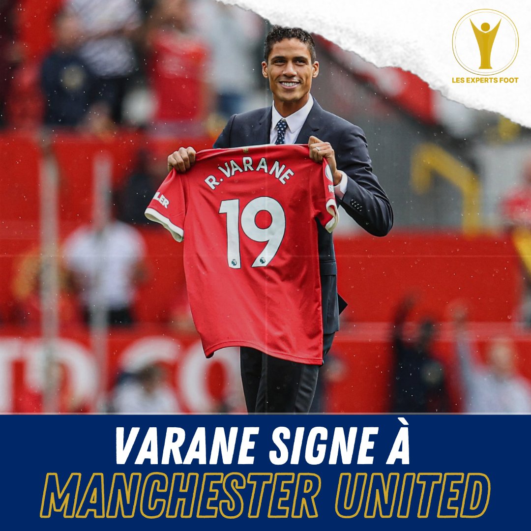 experts_foot's tweet photo. Raphael Varane s'engage avec les Red Devils 👹 ! 

Le défenseur français fut dévoilé ce samedi, au stade Old Trafford, avant le début du match Manchester United- Leeds United ⚽️

#Varane #ManUnited #ManchesterUnited #Mercato #RaphaelVarane #ManUtd #Football https://t.co/a1oYfw1Qz1