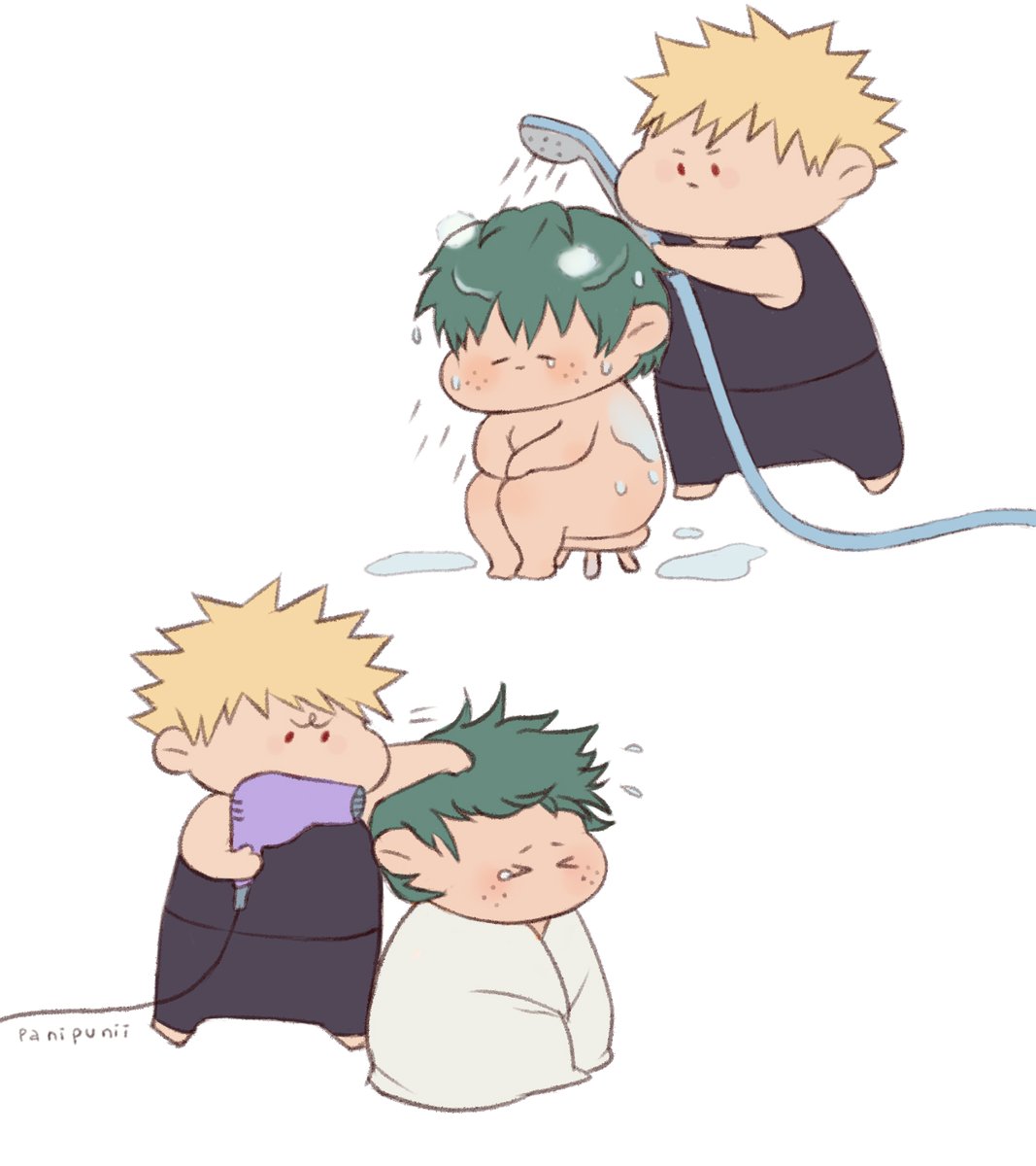 panipunii's tweet image. How to take care of Deku by Kacchan ✨

#bkdk #勝デク