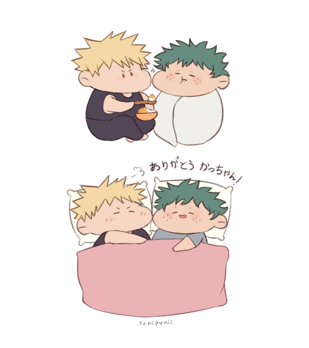 panipunii's tweet image. How to take care of Deku by Kacchan ✨

#bkdk #勝デク