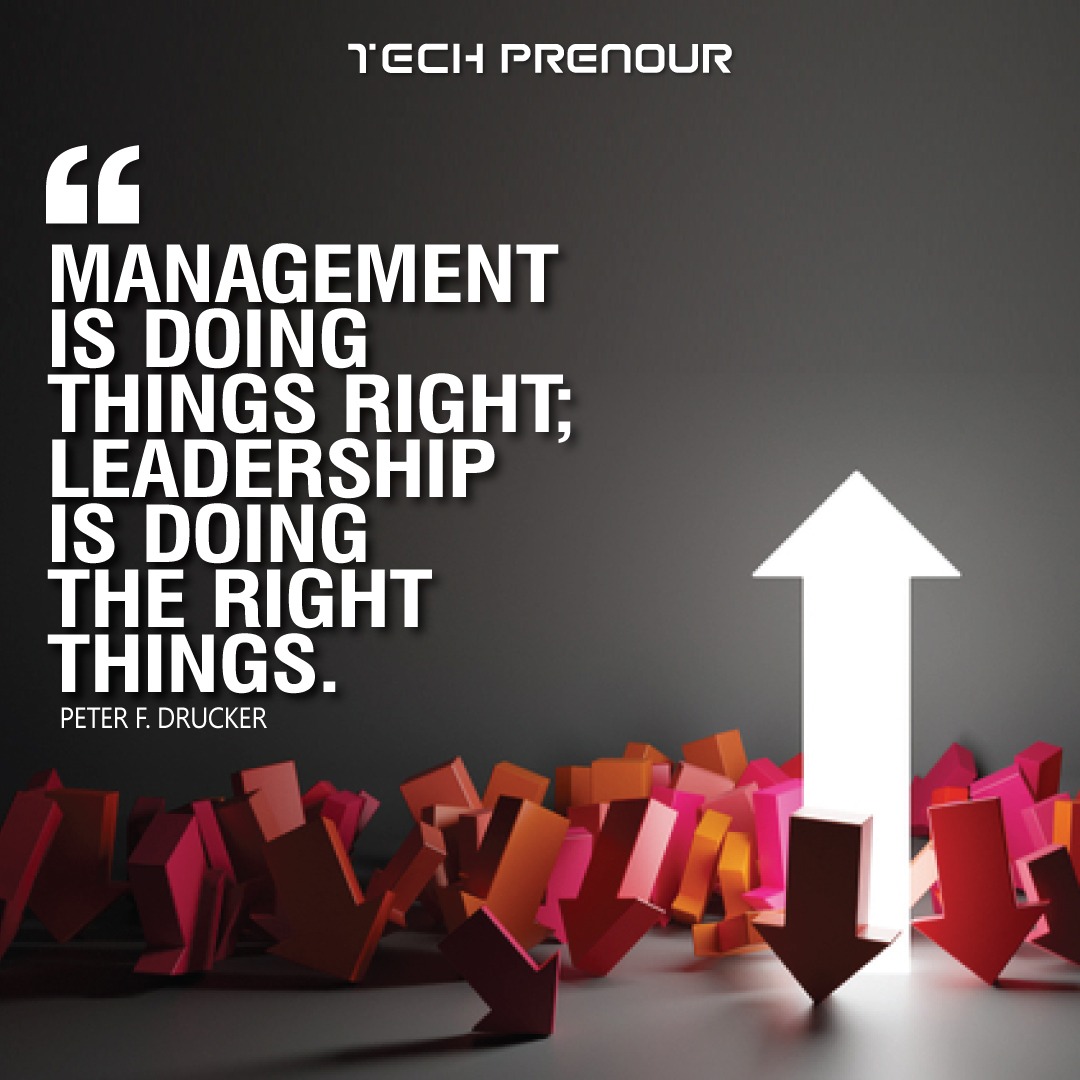 “Management is doing things right; leadership is doing the right things.”

(Peter F. Drucker)

like and share if you agree

#techprenour #entrepreneur #peterFdrucker #theeffectiveexecutive #theessentialdrucker #peterFdruckerqoutes #entrepreneurship #smallbusiness #entrepreneurlif