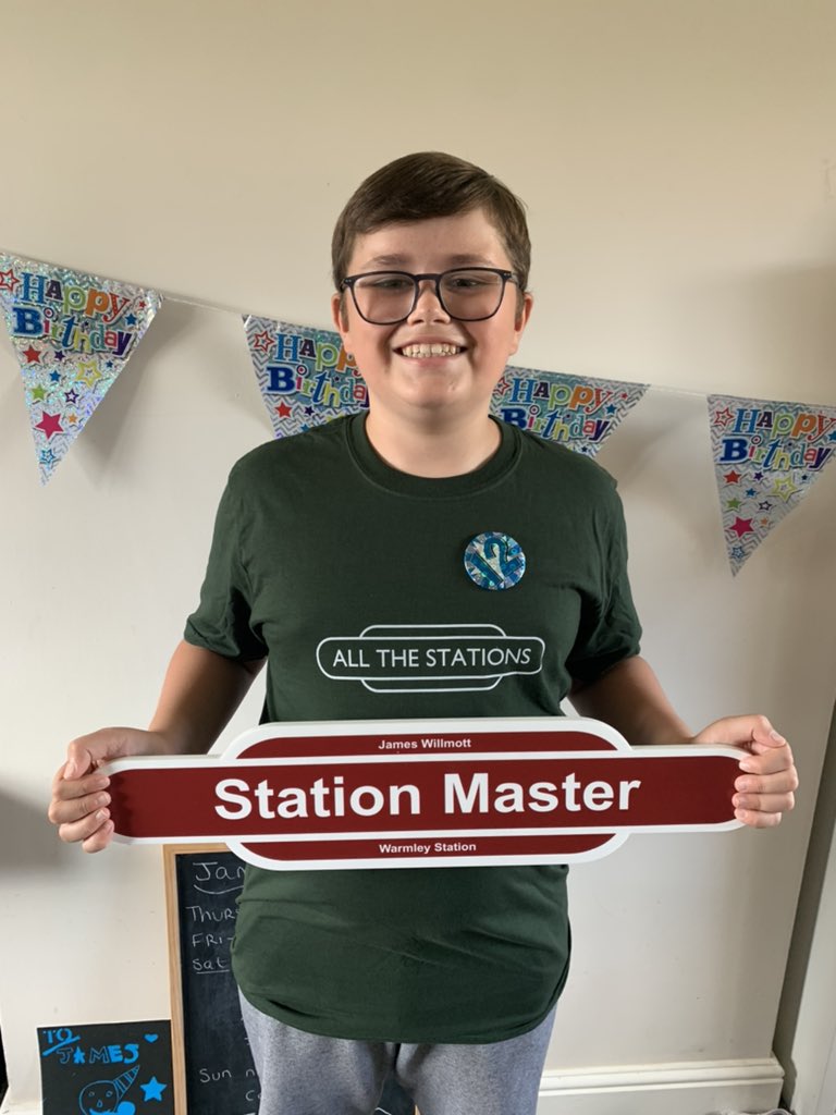 naywillmott's tweet photo. @VickiExplores Please wish my James a happy 12th birthday - loves all the stations so much  🚂 https://t.co/bMmbGighJd
