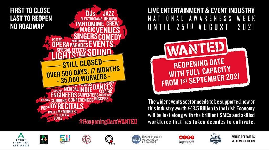 Chris_Sherlock's tweet image. First to Close, Dead last to open!!! NO ROADMAP! 

@MichealMartinTD
@LeoVaradkar
@CMOIreland
@EamonRyan
@DonnellyStephen
#ReopeningDateWanted #IrishEvents