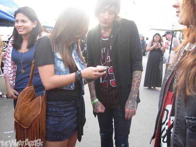 bring me the horizon ft demi lovato at warped tour, june 2010.