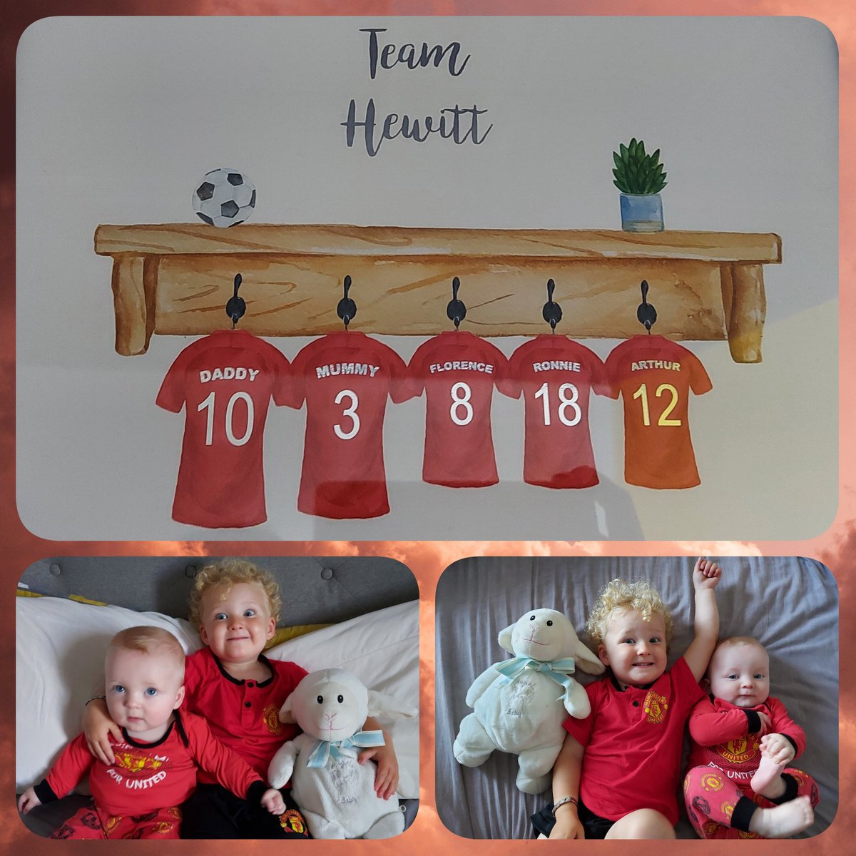 BeckyHewitt22's tweet photo. Daddy @BenHewitt_10 is very excited for the new season to start. So are our minis. Come on united. 🔴⚽️🔴 #teamhewitt #firstgameoftheseason #ManUtd #comeonboys https://t.co/gADVmrDYAA