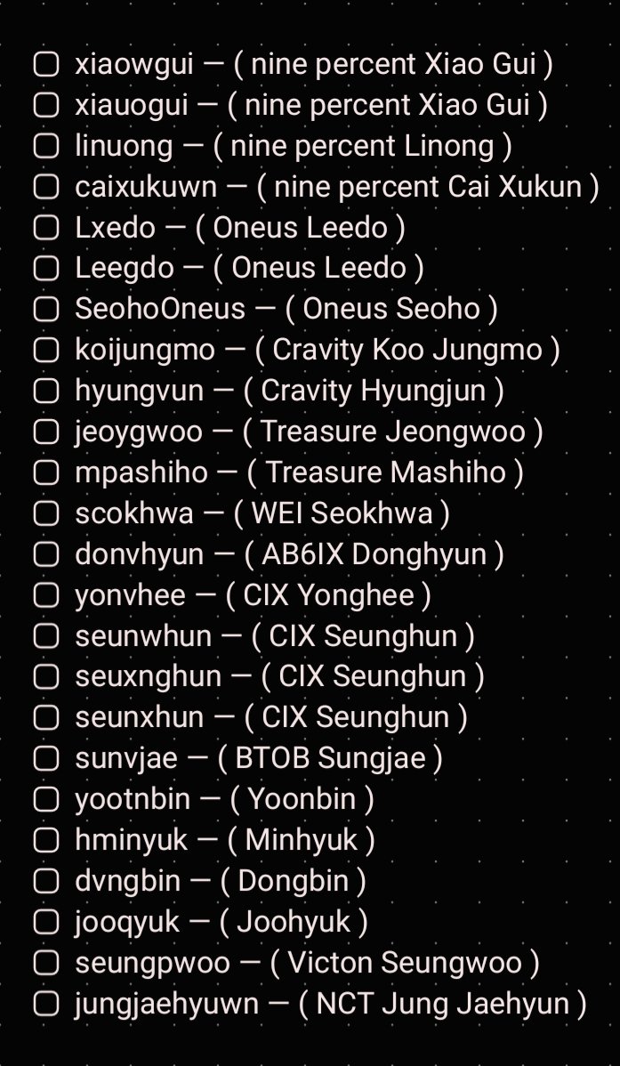 cracxers's tweet photo. masih ada stok lama nih. yuk diliat2 uname soloist/idol/bg/gg/mulchar nya
minat? dm ke @wusvh ya 🧸

#zonaba #zonabu #zonauang #zonajajan #zonacuan https://t.co/zt28PbwBpo