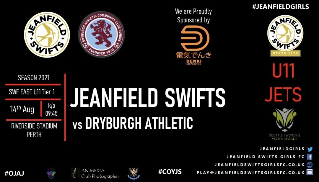 JeanfieldGirls's tweet photo. u11 Jets face @Dryburghgirls 

We are proudly Sponsored by https://t.co/69kR3sn7Hb 

#jeanfieldswifts #ojaj 
#womensfootball #football #scottishwomen #Scottishfootball  #womenssoccer #soccer  #soccergirl #footballgirl 
#bluecoo #interphaseuk #familywheelsuk 
#prplantscotland https://t.co/EC4XP017yK