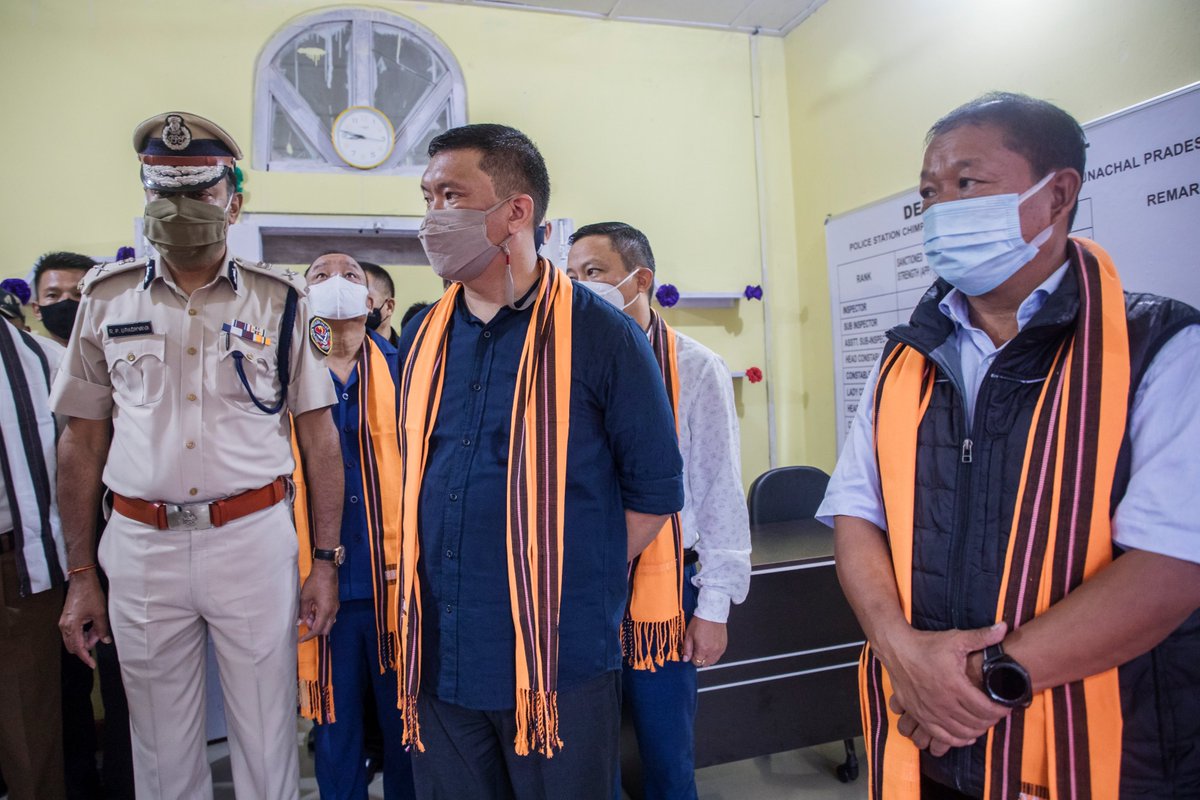 PemaKhanduBJP's tweet image. Three new police stations at Chimpu, Niti Vihar &amp;amp; Papu Hills of Itanagar Capital Region were made functional today. 

All pending development works are being completed &amp;amp; State police force strengthened.

To improve police infrastructure, ₹100cr announced for this financial year.
