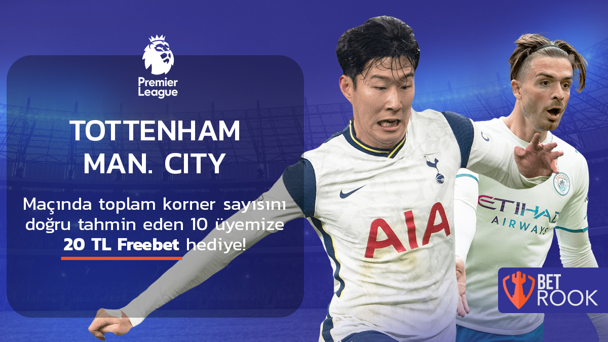 %20 Çevrimsiz kazandıran Üyelik: bit.ly/kazancadresim Tottenham - Man City maçında toplam korner sayısını doğru tahmin et ve 20 TL Freebet kazan! Tahminini kullanıcı adınla bize bildir ve heyecana katıl! (RT & Takip) %20 Çevrimsiz kazandıran Üyelik: bit.ly/kazancadresim