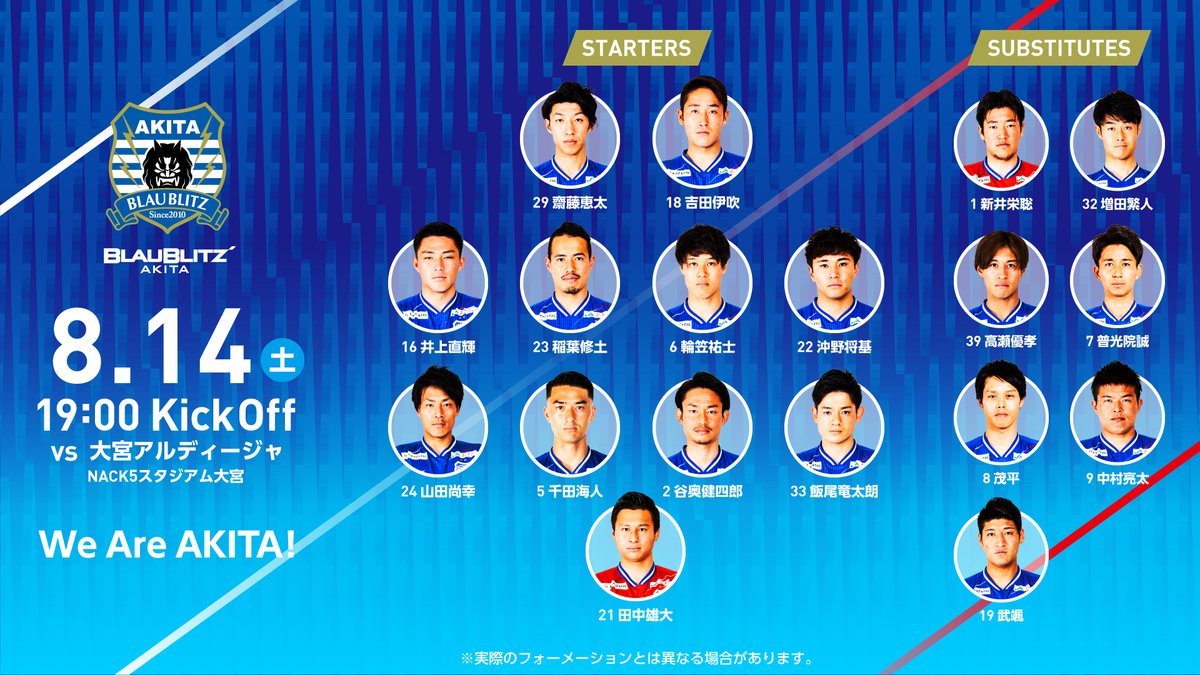 ブラウブリッツ秋田 公式 S Tweet 井上直輝 山田尚幸 が今季初スタメン 秋田一体 で勝利をつかもう 大宮アルディージャ 19時キックオフ Nack5スタジアム大宮 ブラウブリッツ秋田 jリーグ 大宮アルディージャvsブラウブリッツ秋田 アウェイ席 ブラウブリッツ秋田 公式 S Tweet 井上直輝 山田尚幸 が今季初スタメン 秋田一体 で勝利をつかもう 大宮アルディージャ 19時キックオフ Nack5スタジアム大宮 ブラウブリッツ秋田 jリーグ 大宮アルディージャvsブラウブリッツ秋田 アウェイ席