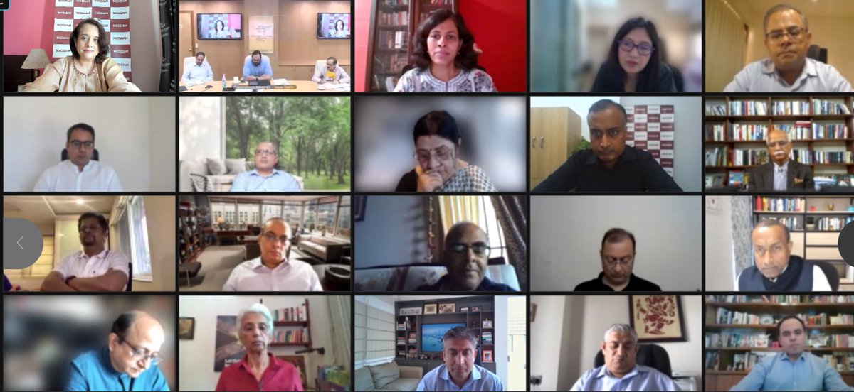 nasscom's tweet photo. Thank you Shri @rajeev_GOI for a 2+ hours interactive session with the tech industry to strengthen the playbook for realizing the $1 tn digital economy vision. Agree with your focus to increase govt-industry collab &amp; raise ambitions of how tech can transform India. #TogetherWeCan https://t.co/MduWGS6K7M