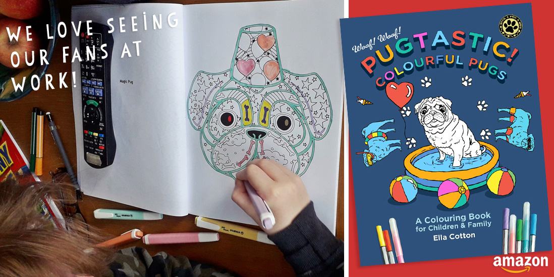 Pugtastic! Colourful #pugs 
UK: amazon.co.uk/dp/0995742545
US: amazon.com/dp/0995742545
#puglife #bbcsaturdaylive #coloringbookforkids #ColoringBook #DogsofTwitter #dogsofinstagram #SaturdayMorning