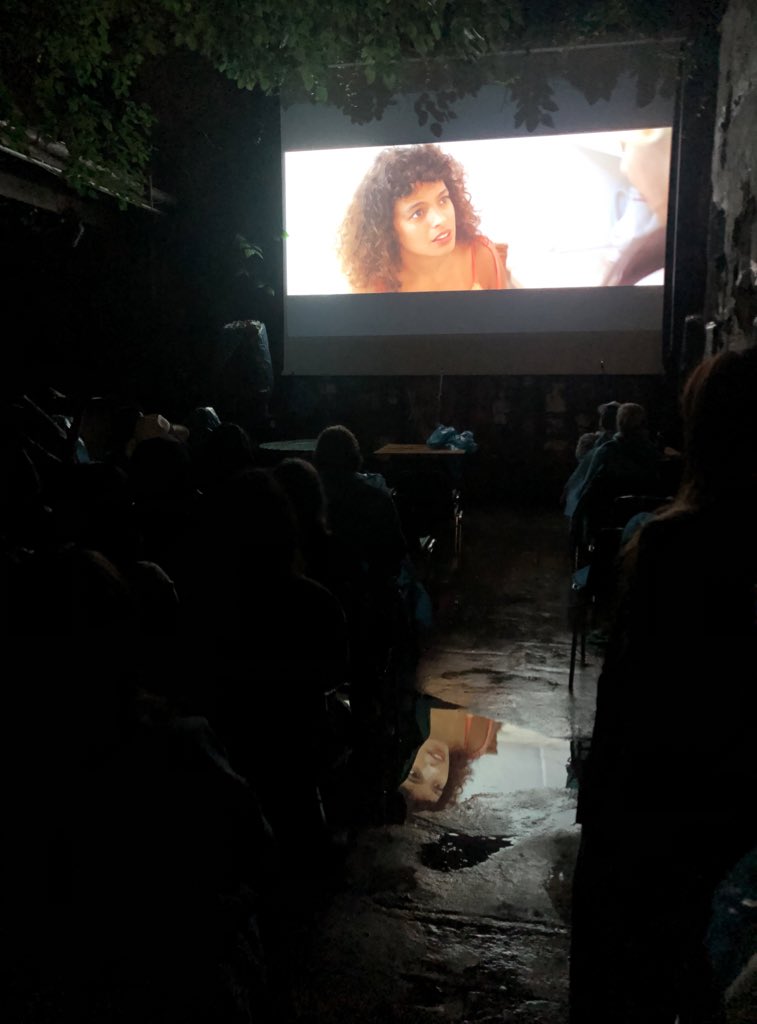 SondermannFilms's tweet photo. On Monday, @dedicationfilm was screened at #openairkinomitte (@kino_central) as part of the #ShortNightsofBerlin festival.

I am so grateful to all the support, for everyone who braved the rain to see the film on the big screen. ☔️💕

Next stop: @Linz_short https://t.co/dYQq6mDNbE