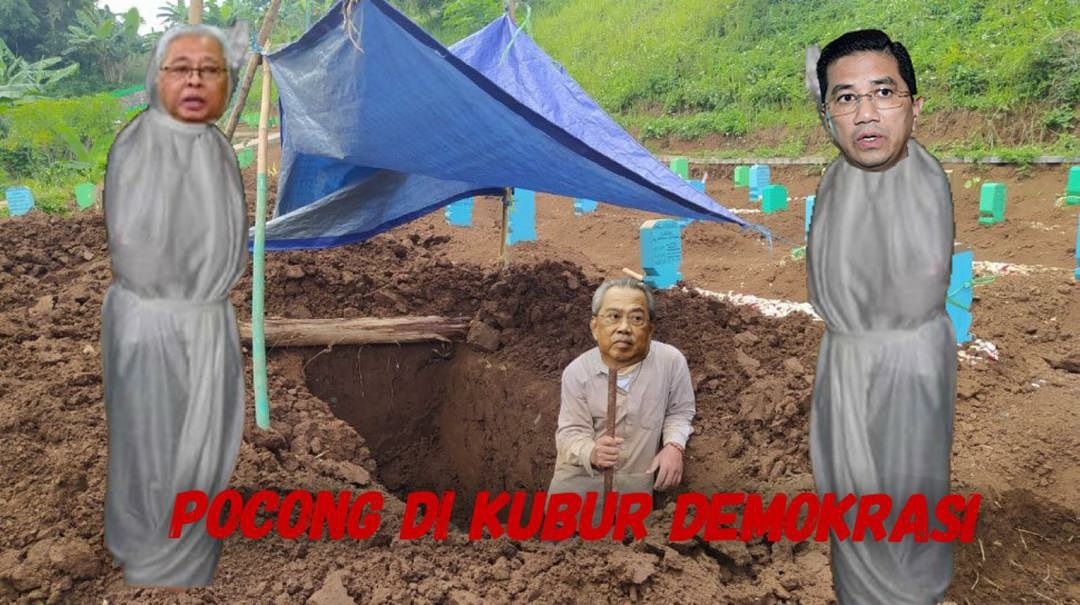 Pendedahan2's tweet photo. @camancher2012 @zuraida_my Bukan katak tapi Pocong!
#KerajaanGagal
#KerajaanDerhaka 
#TolakPN
#muhyiddinletakjawatan 
#MuhyiddinOut https://t.co/X7PgnhwyGG