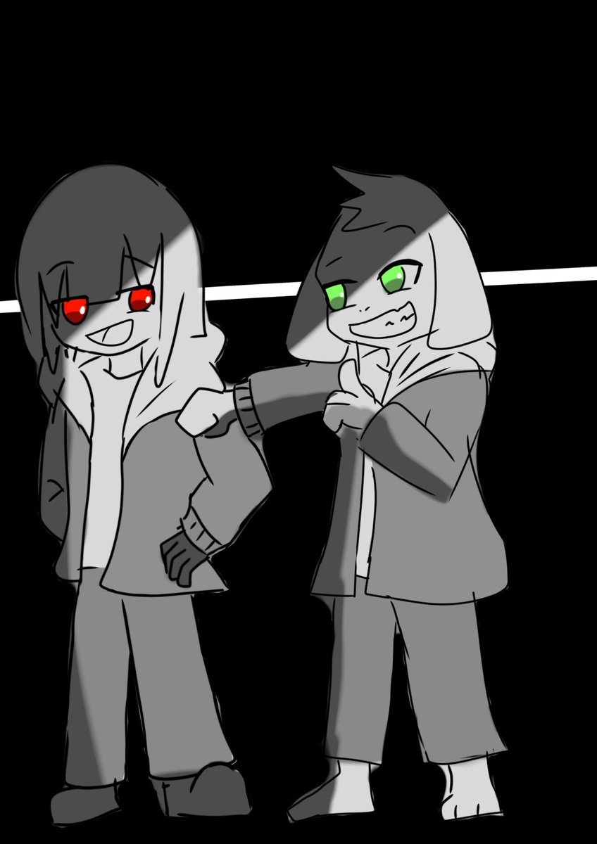 dustgrape's tweet photo. #storyshift
#storyswap
CharaとAsriel https://t.co/nQ35sBoX6J