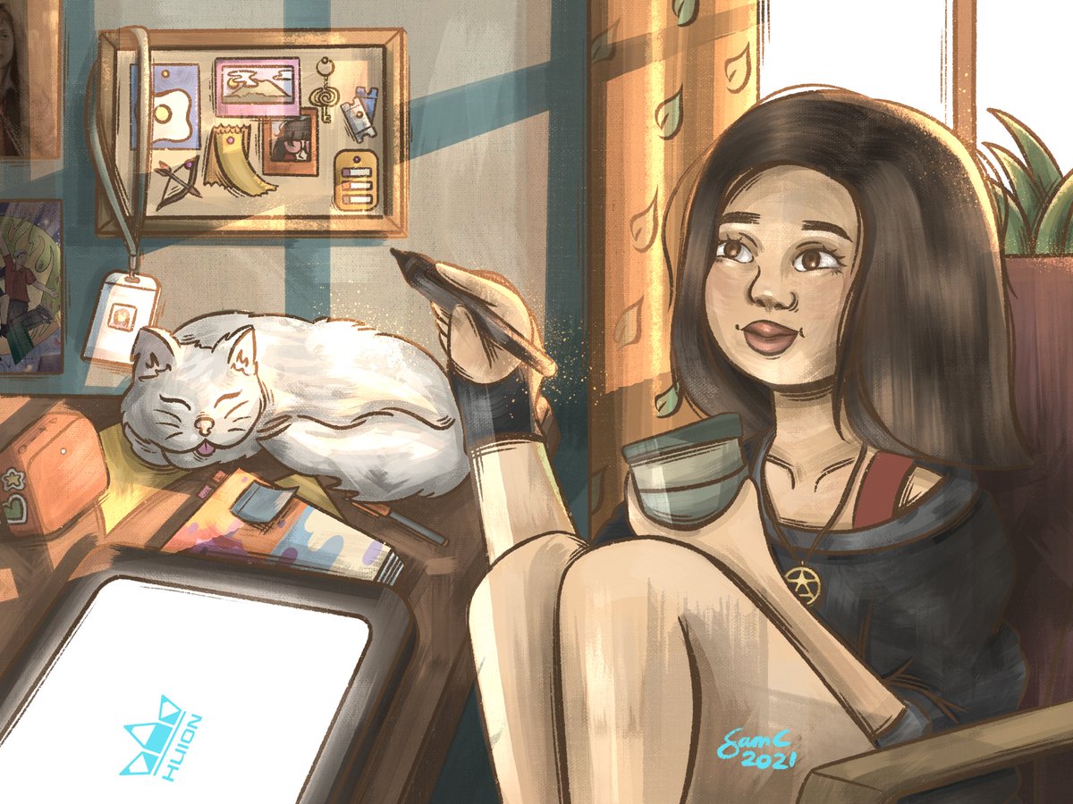 hiiie here’s my entry for #huion24workspace !!! i enjoyed making this 🧡 #art #artph #HUION #huiontablet #teamhuion #DTIYS #dtiyschallenge