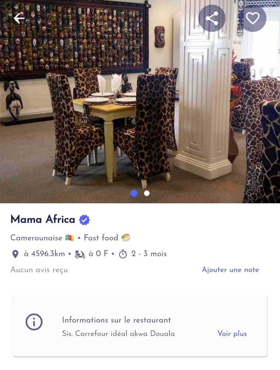 Quidely's tweet photo. La déco du restaurant Mama Africa au Carrefour Idéal Akwa 😮😮😮
La légende raconte qu'on a envie de crier "Wakandaaa !" à l'entrée

Le restaurant en question 👉🏾 https://t.co/1n5XkimUFr

#Afrique https://t.co/mZv7udRdg4
