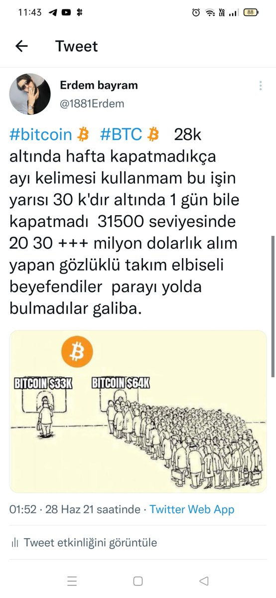 1881Erdem's tweet photo. #Bitcoin iyi hafta sonları
#BTC #BNB #XRP #NEO #Solana #Dogecoin #shiba #Crypto #cryptocurrency #NEO #DOT #Solana #Ripple #BTT #TRX #Holo #EOS03 #PSG #PSGToken #fenerbahcetoken
#Ethereum Hedef 20.000 dolar https://t.co/gBKT36rDni