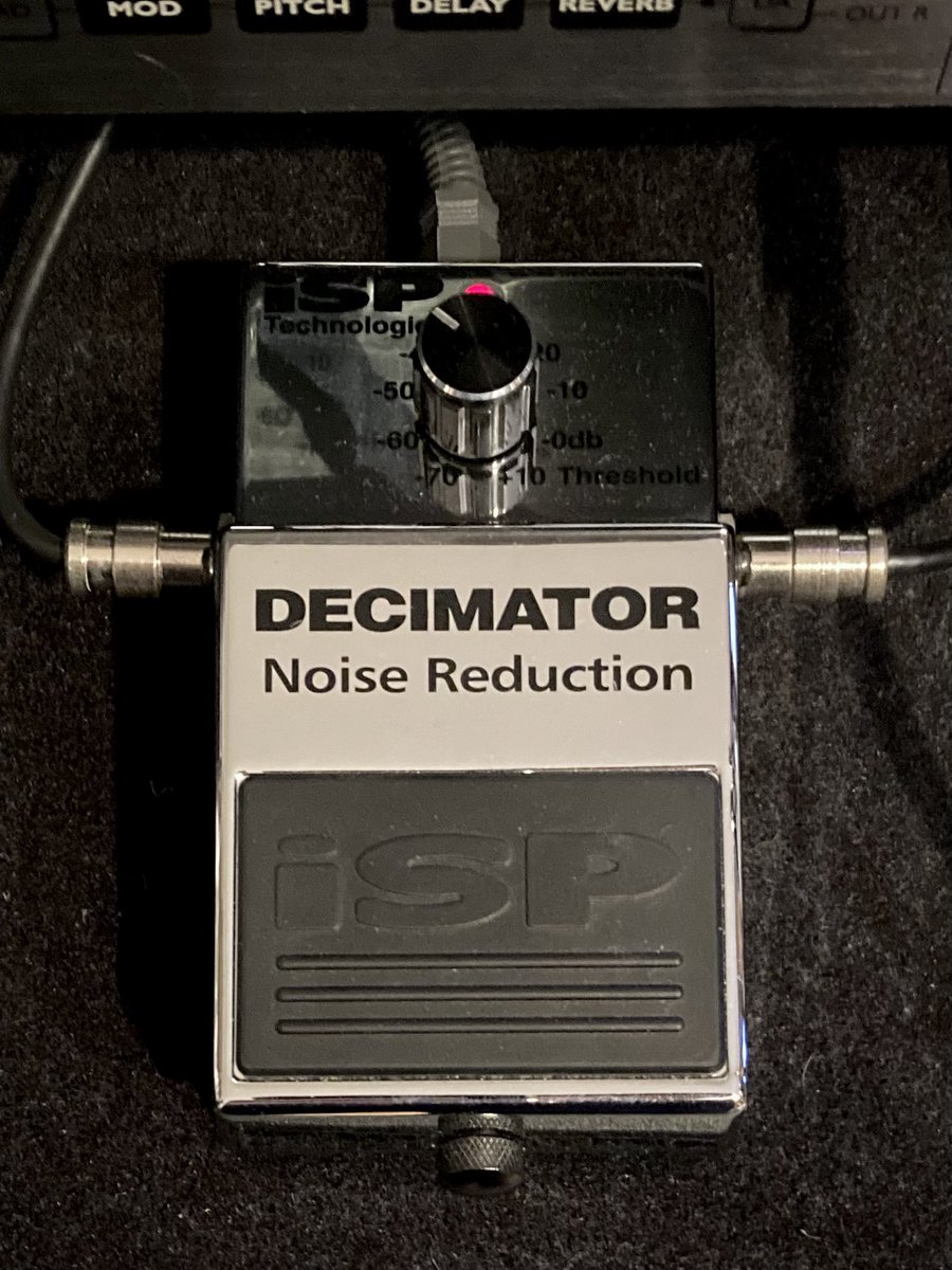 toshiki_dg's tweet image. DECIMATOR Noise Reduction

ノイズゲートをかけるとどうしても不自然になる
だけどコレはとにかく自然にノイズをカット出来る！
ノイズを気にせずプレイに集中できる頼れる1台です🎸✨

#noisegate
#decimator
#hush