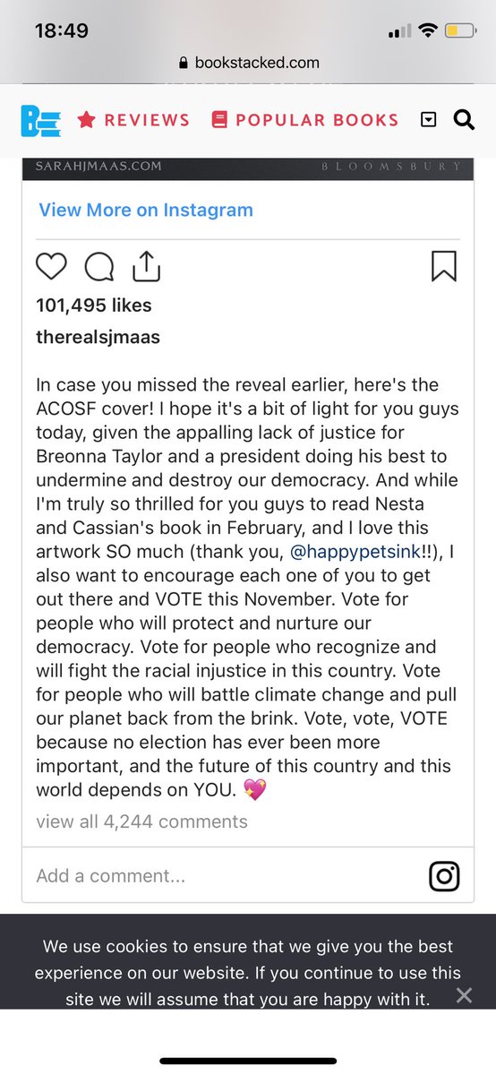 lostreads's tweet image. hey, I have a question for POC, how do you guys feel about this sjm cover reveal?

For me, is pretty bad how she decided to talk about this topic in her cover reveal, but I want opinions of POC