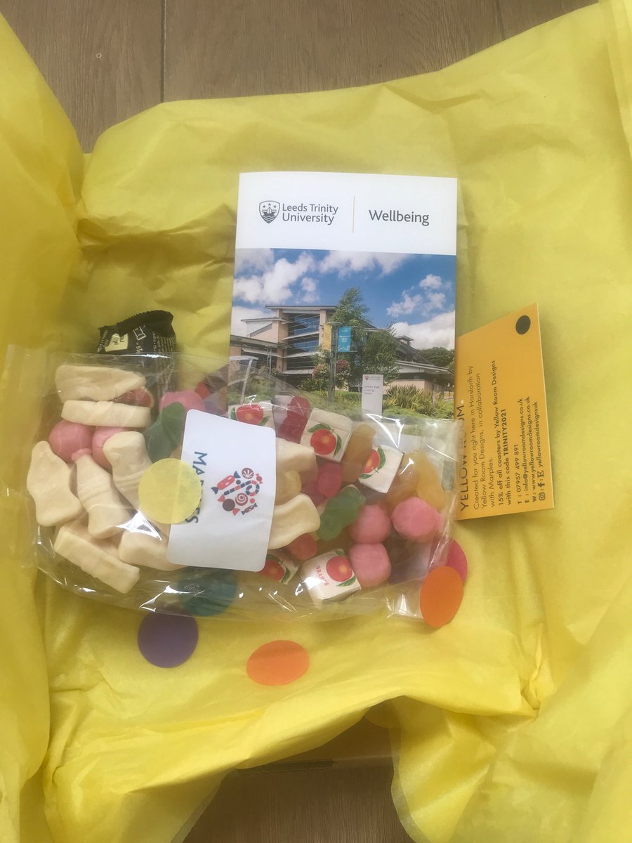 Thanks <a href="/LeedsTrinity/">Leeds Trinity University</a> for my lovely staff care package. What a nice surprise on a Saturday morning x