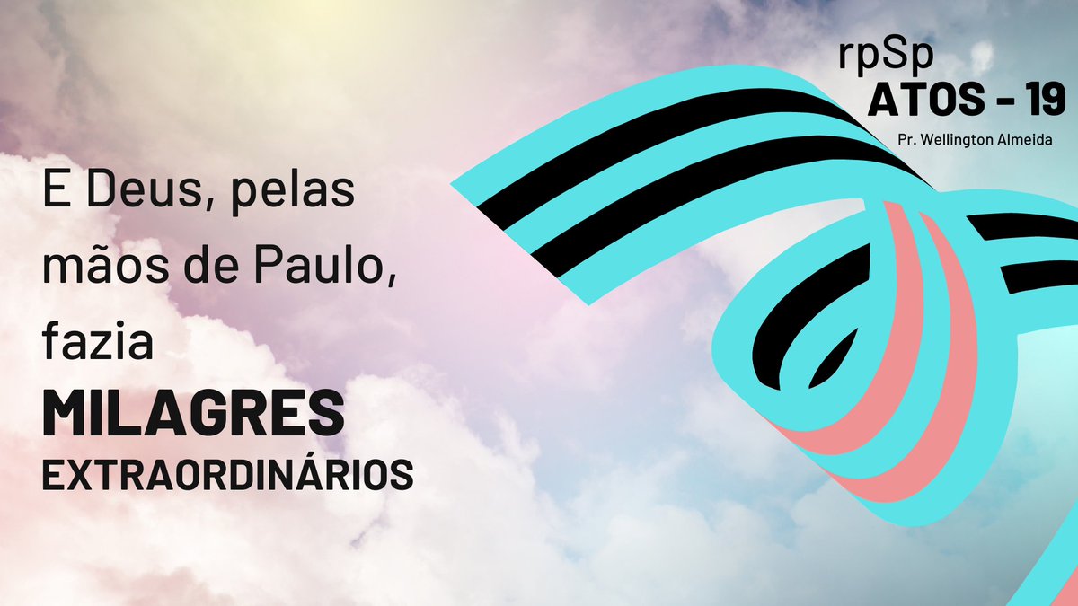 prwalmeida's tweet photo. #rpSp - #Atos19 | #Milagres
"Há milagres a se operarem na genuína conversão, milagres agora não discernidos. Os maiores homens da Terra não se encontram além do alcance de um Deus poderoso em maravilhas."(CBV, 216)
#responda: E Deus, através das minhas mãos, o que tem feito? https://t.co/szuudBmjVH