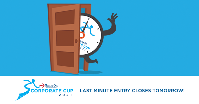 LifeBeInItSA's tweet photo. LAST MINUTE ENTRY CLOSES TOMORROW!

Book your team or yourself here: https://t.co/C0G3ZC5EuN

We calculate the best 5 of 7 rounds so you can still enter and be in the running! Entries close 17/8 at 5pm.

#gameoncorporatecup #corpcup2021 #corporatecupadelaide #southaustralia https://t.co/MuizlLKTBB