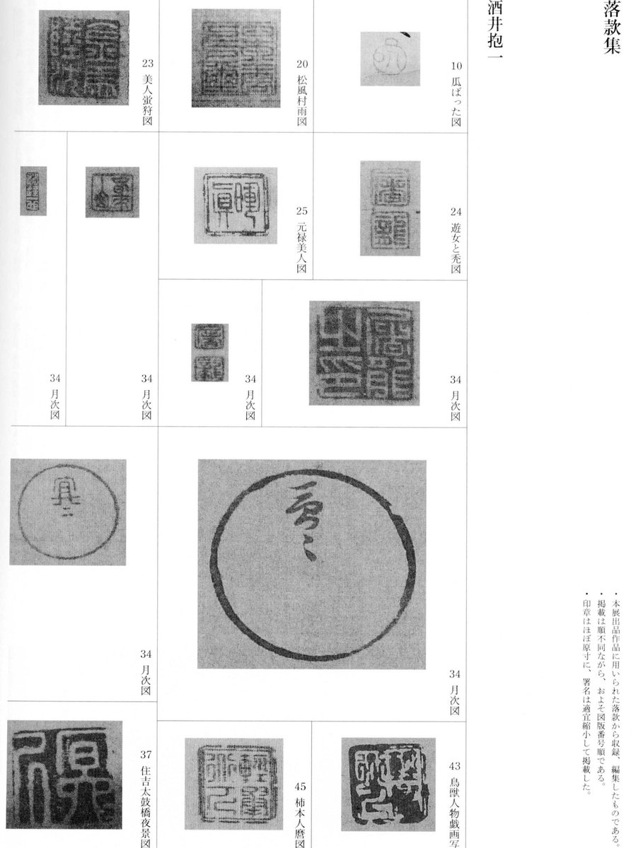 今日はとある若き篆刻作家さんと、私の新しい落款印の打ち合わせでした
酒井抱一など琳派で目立つ、丸や壺型や瓢箪型の印章カッコいいですよね
気のせいか円山応挙の流れの画家さんにはこういうハンコ見ない気がする🤔🤔🤔記憶にあるオモシロ印は長澤蘆雪くらいですかね
気のせいかしら 