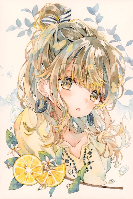 *透明水彩2020年夏*
#watercolour #illustration 