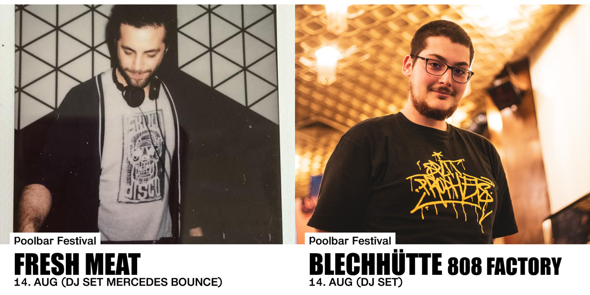 PoolbarFestival's tweet photo. Nach den Live-Gigs heute Abend rocken #FreshMeat x #808Factory die Nacht mit tighten Grooves: Deutschrap, phonky Beats, Chicago, Techno etc. https://t.co/edRWEB90c8 #PoollbarFestival2021 https://t.co/nE30aEjUhj