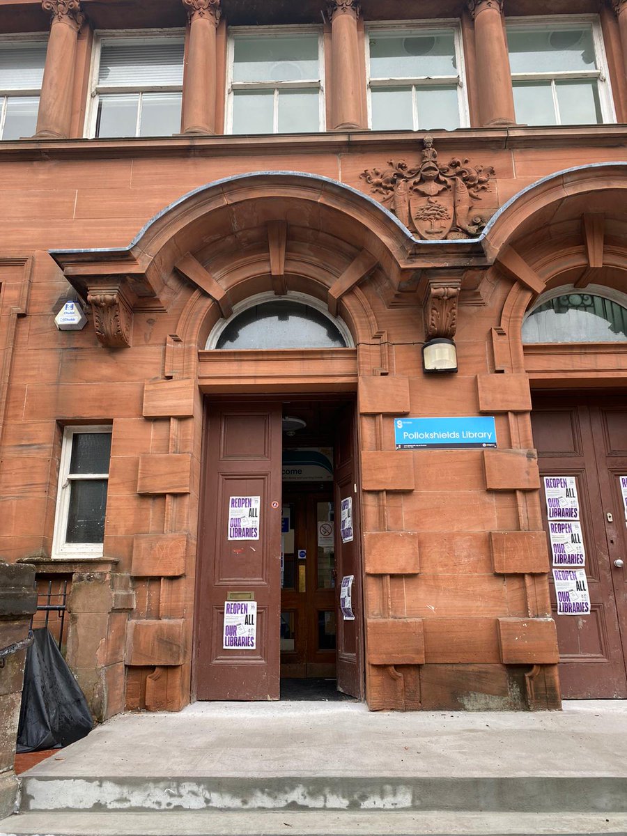 Read ins TODAY, 11am, outside your local library!

We'll continue until all our 32 library buildings are reopened and professionally run. Not by atomised community groups or businesses but by <a href="/GlasgowCC/">Glasgow City Council</a>, who we pay to run them.
