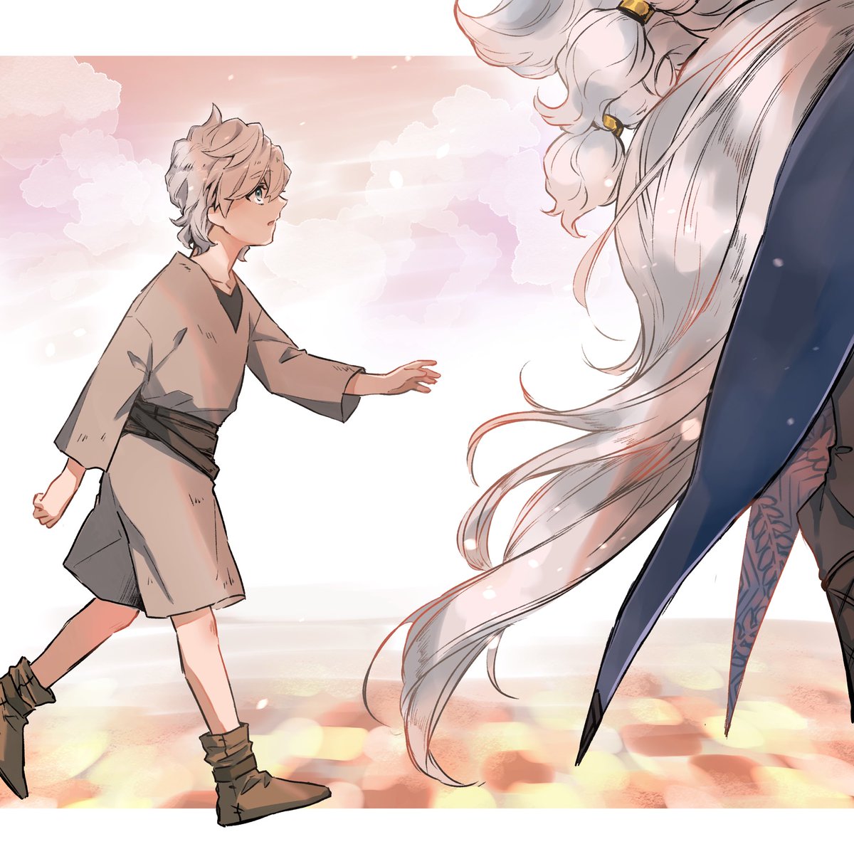 #引用RTで絵をあげて5人指名してバトンでお気に入りの絵を載せる
当方はたまに推し×お子鯖を愛でつつ好き勝手に描いてます☺️
納豆巻さんの隅々まで眺めたくなるイラストと温かいタッチで描かれている漫画がとても好きなので見てください! https://t.co/KuRT8vylmy