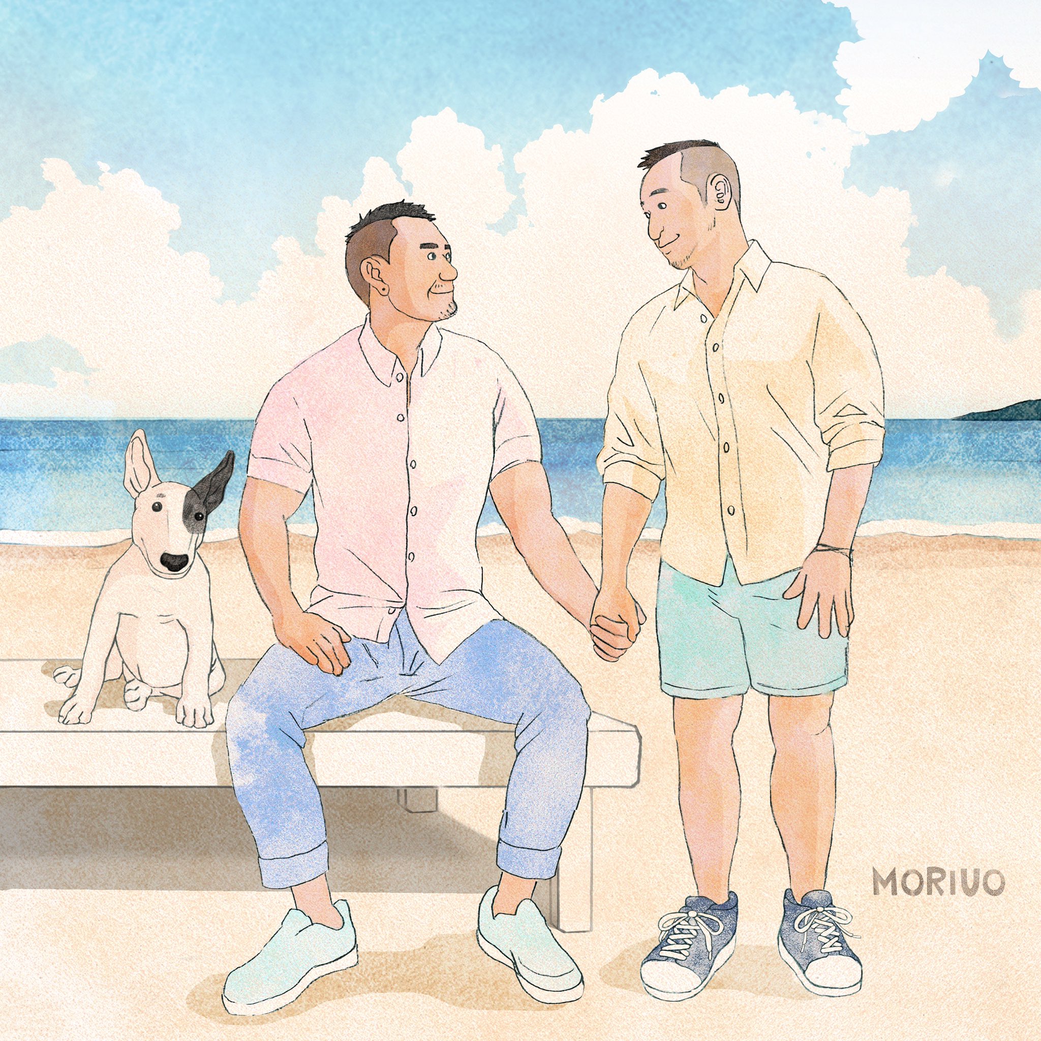 ট ইট র Moriuo カップルの方から記念日のイラスト制作のご依頼を頂くことがあります 僕らには今結婚記念日はないけれど お二人一緒にいた時間を祝うことを少しでもお手伝いできる気がして 緊張するけど凄く幸せな気持ちで描かせていただいてます Lgbtp