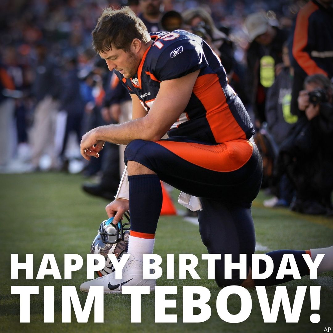 HAPPY BIRTHDAY! Tim Tebow turns 34 today. 