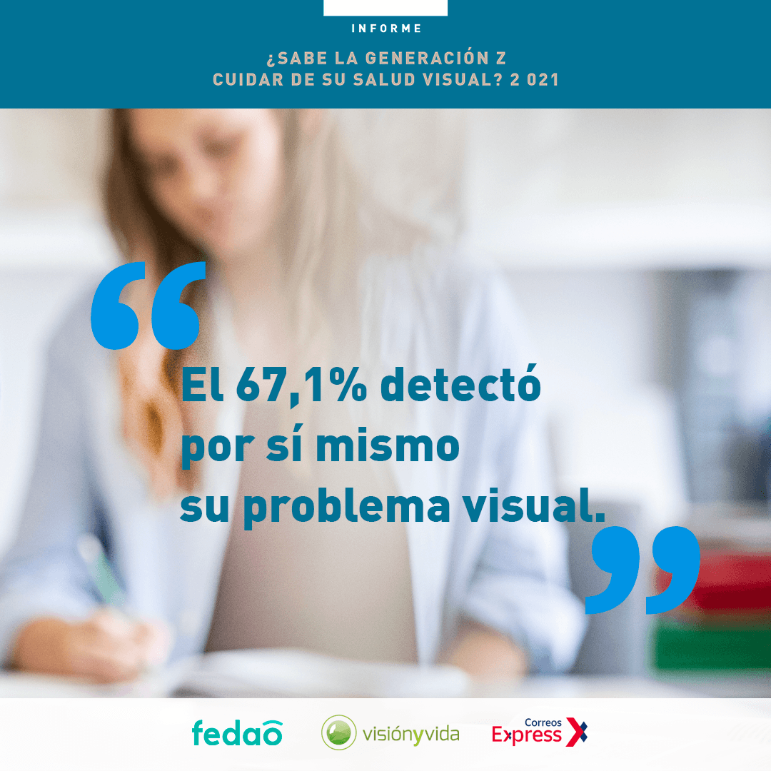 A_VisionYvida's tweet photo. ¿Funcionan los sistemas de cribado?❓ En casi 7 de cada 10 casos es el propio Zeta el que ha detectado, por sí mismo, su #problemavisual.
Esta situación hace que no se pueda controlar el crecimiento de problemas visuales como la #miopía
@CorreosExpress
#GeneraciónZ #SaludVisual https://t.co/wElDHtVpQR