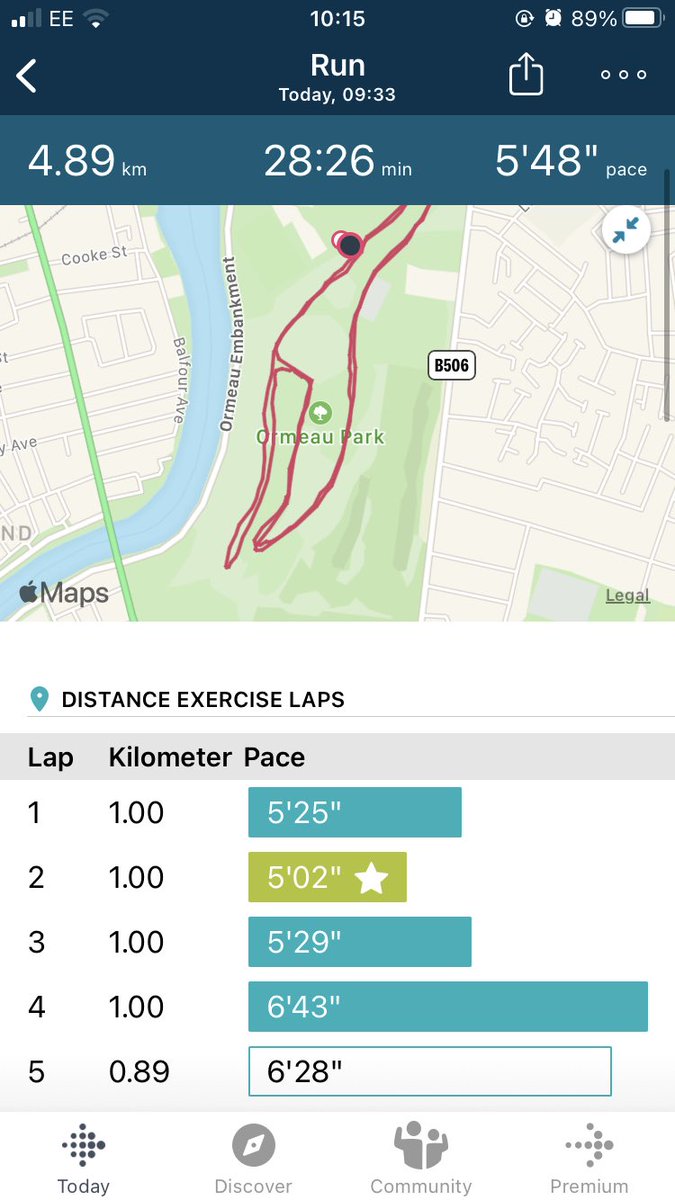 ChrisP_Physio's tweet photo. Aug 14! Tried to pick up the pace this week and died from 3.5km onwards. @BridgettaQuinn I know your pain from last week. 😰
#myphysicalphoto #AHPsActive #WeActiveChallenge #BCH @CSPNI1 @BelfastTrust https://t.co/XtMDgwEekS
