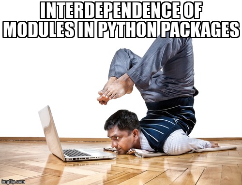 overflow_meme's tweet image. Interdependence of modules in python packages stackoverflow.com/questions/6877… #modulenotfounderror #package #import #module #python