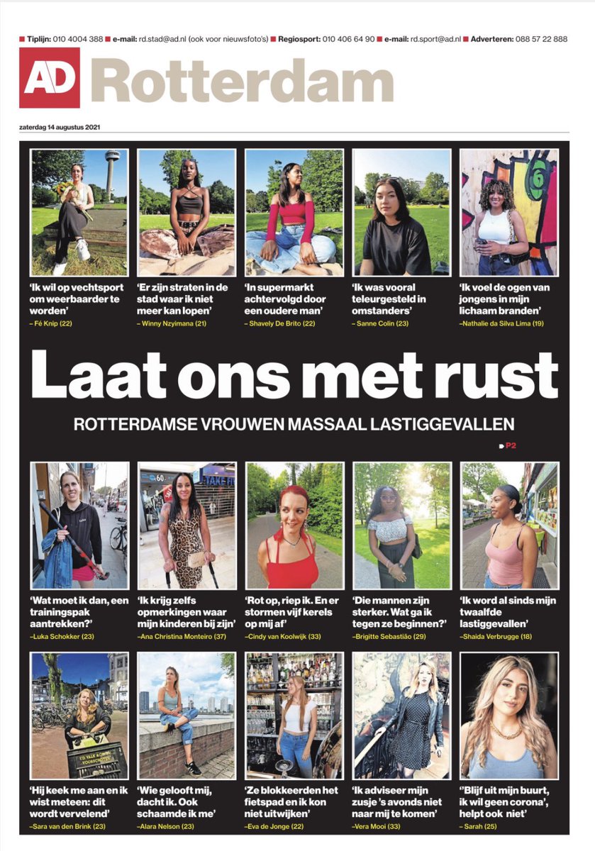 Hulde voor deze voorpagina. Echt tijd voor actie.