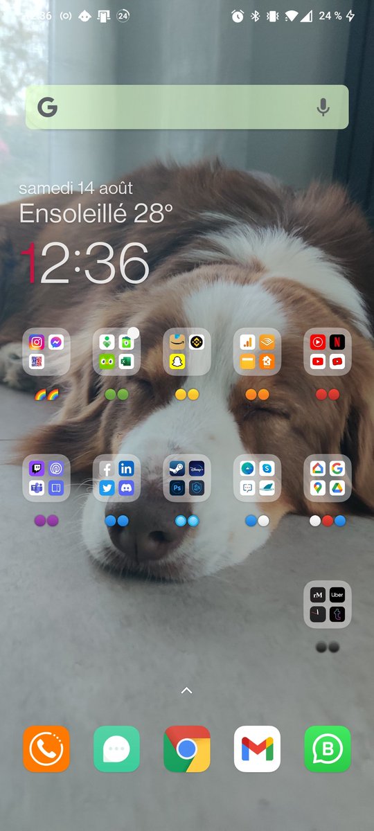 On réorganise ses applications et tout de suite on se sent plus apaisé 👌❤️