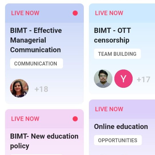SaloniSinha29's tweet photo. #innovation in #pedagogy
My #effectivemangerialcommunication class is on @MentzaCircles now
Thank you @AbhijitBhaduri @AnandMundath for encouraging us
#communication #Mantra #4Vs
#Visual #Voice #Video #Vernacular
#NEP @AICTE_INDIA @BIMTECHNoida @mkpandey @profKushcwahaC https://t.co/rGyeVVUl9W