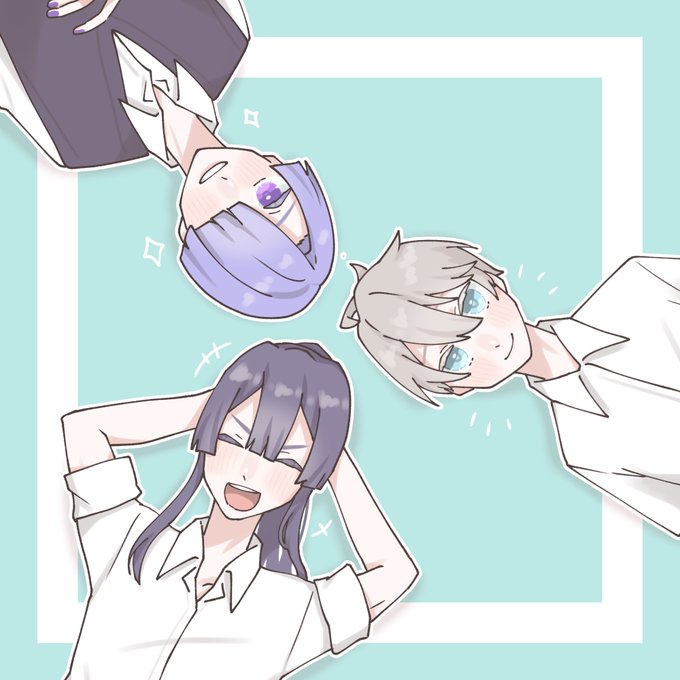 仲良し3人のtwitterイラスト検索結果