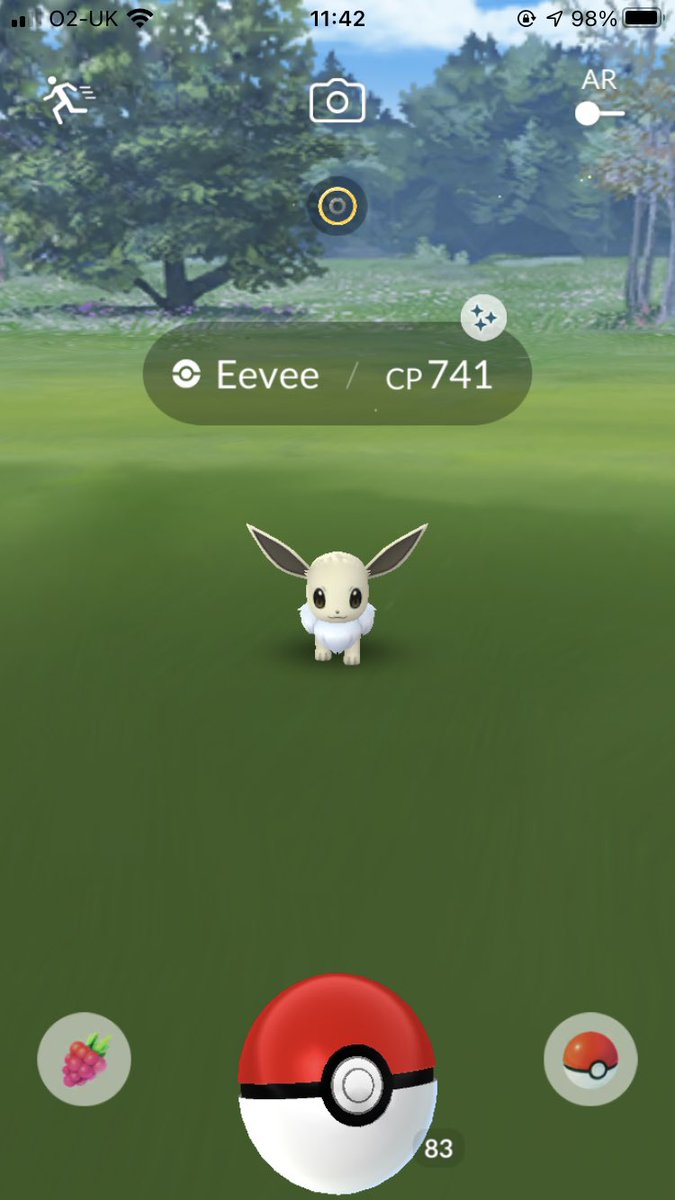 My 1st shiny of the 2 day event #eevee #EeveeCommunityDay #shinypokemon #pokemongo