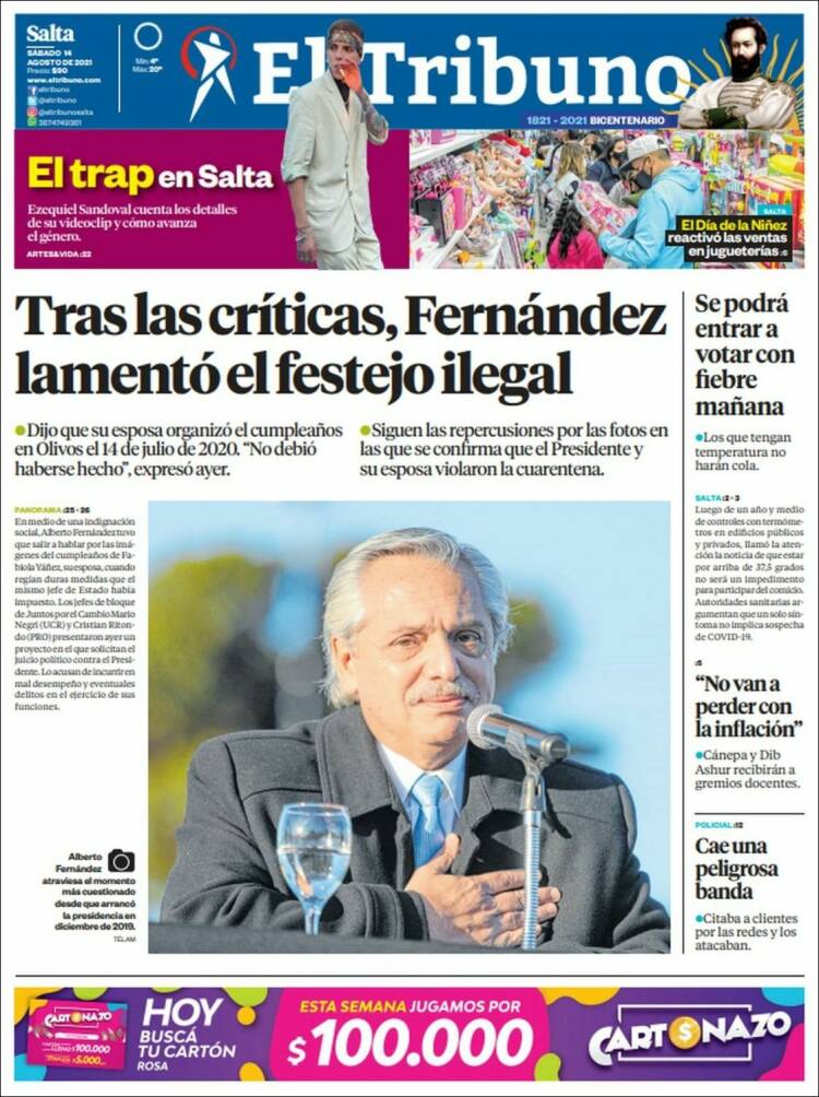 Buen sábado!! Estamos al aire de <a href="/Cadena3Com/">Cadena 3 Argentina</a> haciendo "Informados". Arrancamos con la ronda de periodistas y el repaso de las noticias más destacadas del país.
<a href="/RosaliaCazorla/">Rosalía Cazorla</a> en Tucumán.
<a href="/vmaslup/">Vero Maslup</a> desde Rosario.
En Mendoza <a href="/LuisOmarCastro/">Luis Omar Castro</a> 
<a href="/pipyriveroc3/">Roberto Rivero</a> en Santa Fe
Y Elisa Zamora