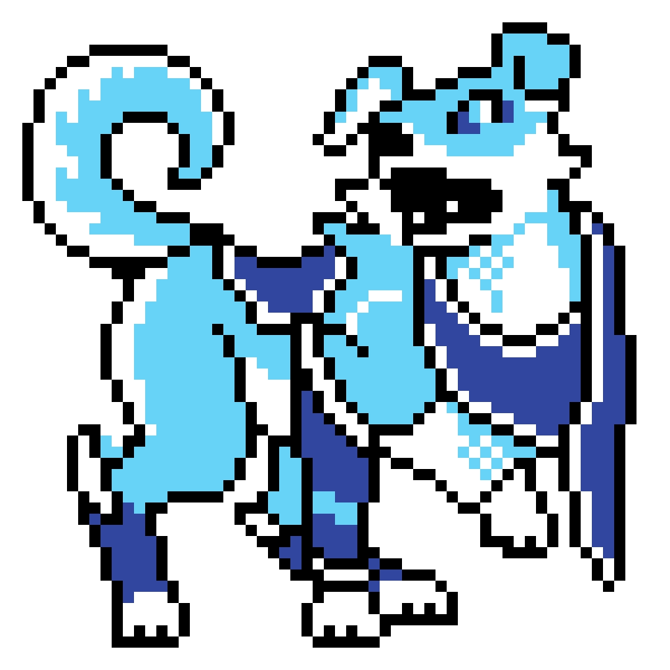 すーふぁみマン ぱうえる On Twitter ポケモン金銀風 水属性ガルク Pokemon Gold Silver Style Water Type Palamute ドット絵 Pixel Art モンハン ポケモン風 Pokemon ポケモン金銀 モンハンストーリーズ2 Mhstories2 Mhrise Https T Co Hycphnlogx Twitter