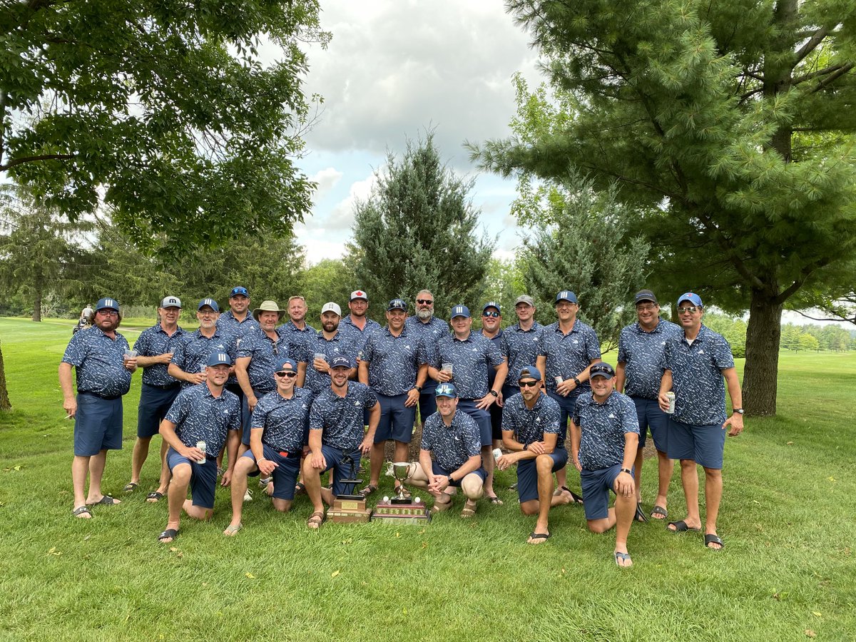 BE_MAGEE's tweet photo. Congrats to the Righties on completing the three peat this year!  Well done fellas, we’ll see you at the 20th next year ⁦@lgc1920⁩!!#leftyrightyrydercup https://t.co/iv8Z0Bwscd