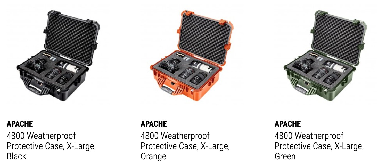  Apache 4800 Weatherproof Protective Case - X-Large (Green)