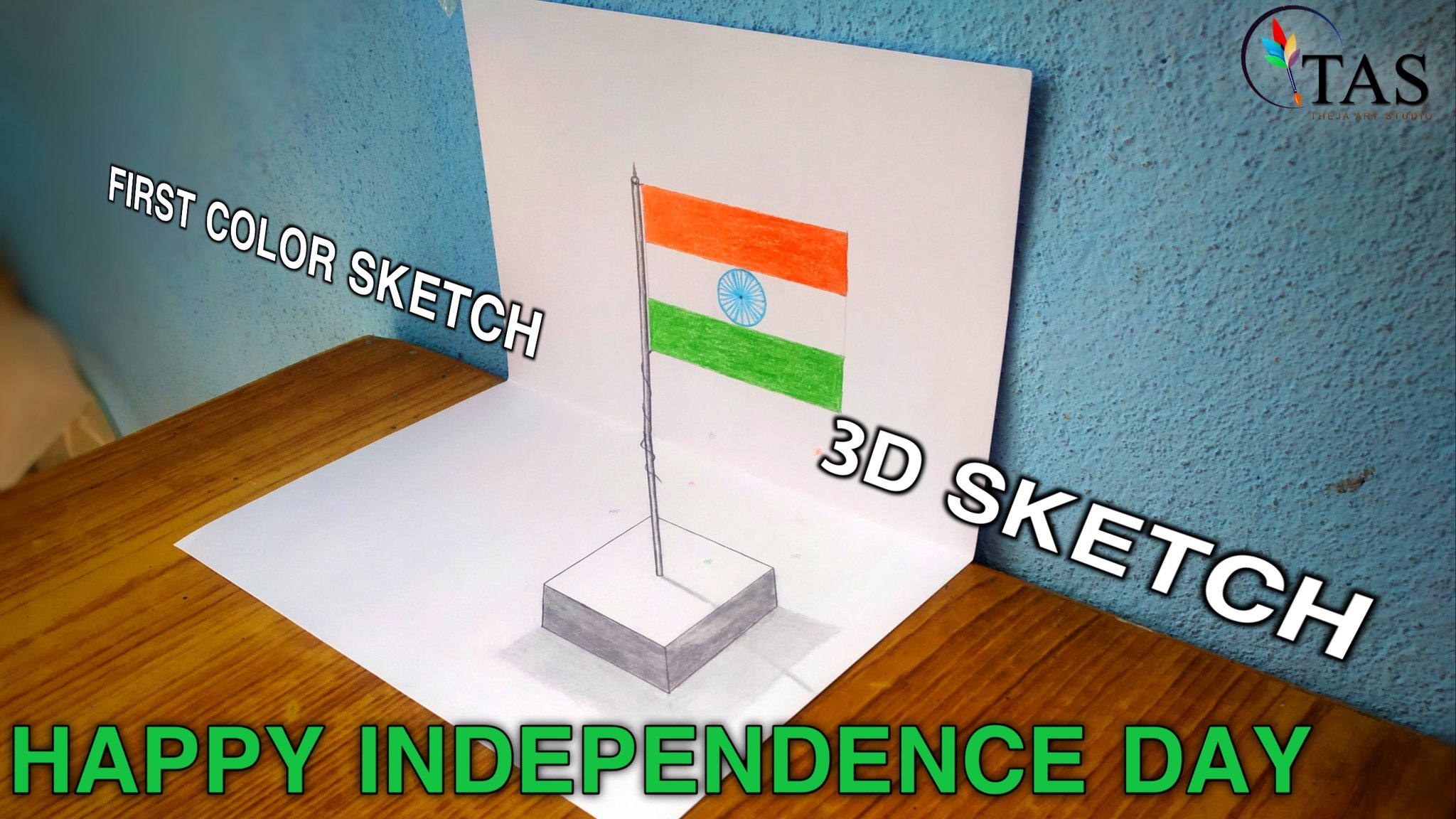 Independence Day Drawing Tutorial - How to draw Independence Day step by  step