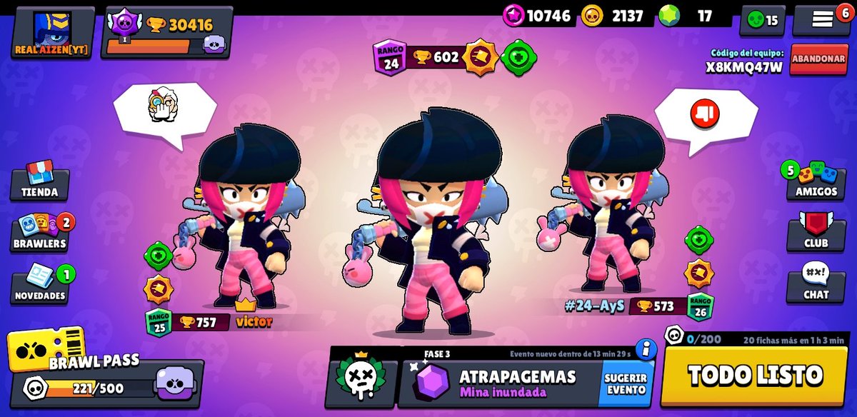Real_Aizen's tweet image. #BrawlStars #DesafioBS
Aquí pase el desafío con 24AyS y Victor a estado easy y a ustedes cómo les fue el desafio ? 😱😱
