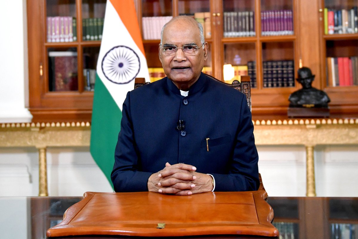 Full text of the address of the President of India, Shri Ram Nath Kovind, on the eve of the 75th Independence Day. 

English: presidentofindia.nic.in/speeches-detai…

Hindi: presidentofindia.nic.in/speeches-detai…