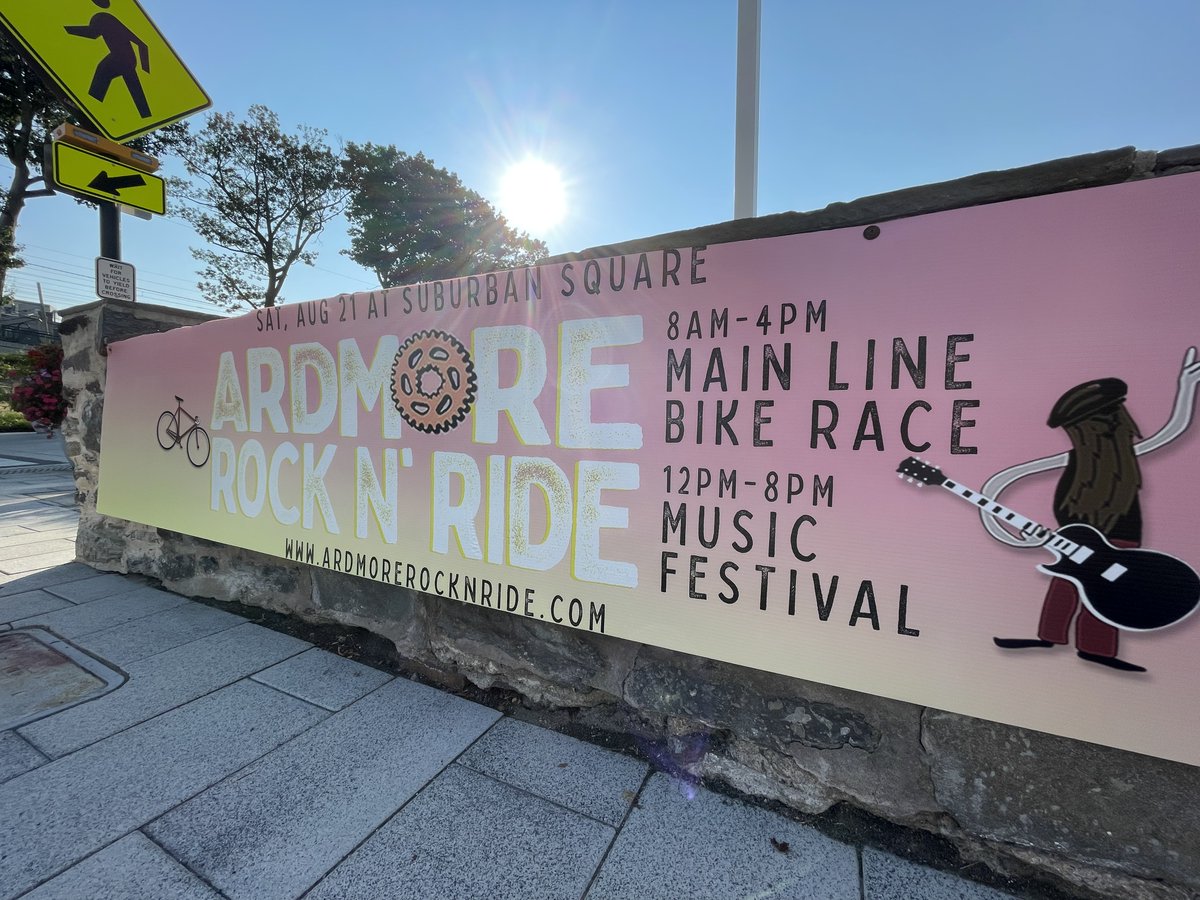 NEXT WEEK 🤘🚲 Ardmore will be transformed into the block party of the summer featuring a free outdoor music festival, bike race, food and drink fair plus so much more! Who's ready to Rock N' Ride?