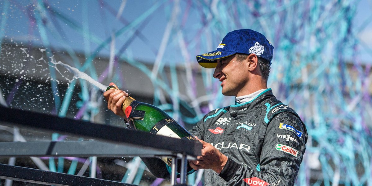 jamsportsmgmt's tweet photo. In what was a tight and thrilling race @mitchevans_ has put himself right in the championship fight making moves through the pack with a mega switchback for P3 and podium for him and @JaguarRacing. All to play for tomorrow.
#BerlinEPrix 🇩🇪 #ABBFormulaE #JaguarElectrifies #ME20 https://t.co/iUvNasY4Zc